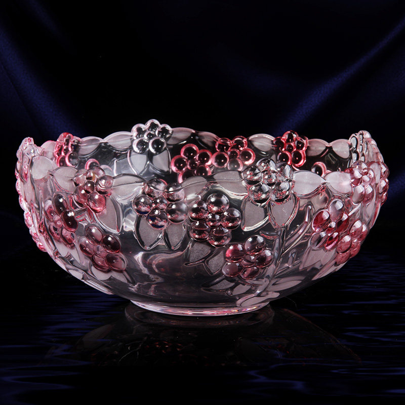 水果盘套装 2017弗莱文茨无铅玻璃梅花糖罐 欧式创意果斗干果盘