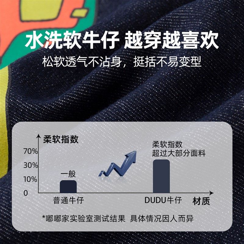 【防褪色】嘟嘟家宝宝假两件牛仔外套春季男女童衬衫儿童外衣春装