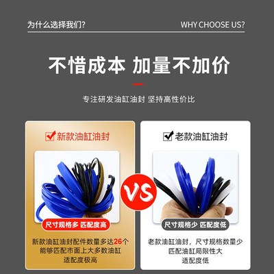 装载机铲车油缸油封 活塞导向套密封圈 液压油缸油封密封圈