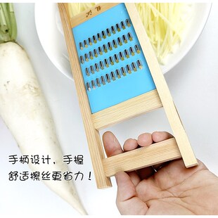 龙江实木细丝擦丝器不伤手厨房土豆丝刨丝器削切丝器神插菜板搜子