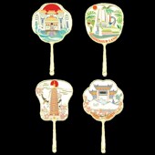 常州地标团扇金属书签青果巷恐龙园中国风文创旅游纪念品古风礼物