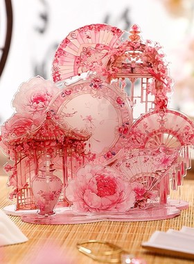 回梦江南新中式古风亚克力立牌摆件桌面装饰古风送礼装饰家居装饰