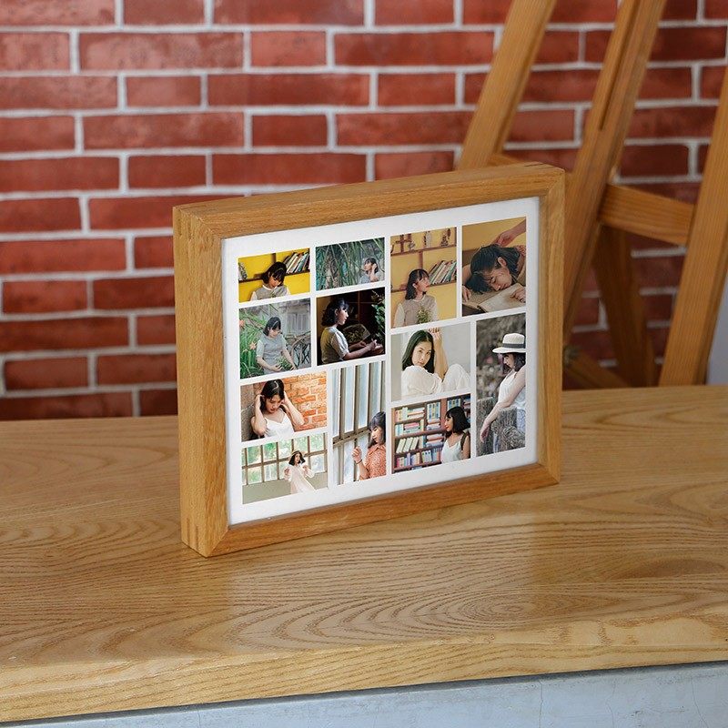 照片拼图相框来图定制结婚纱宝宝创意宫格摆台洗照片挂墙实木画框,家居饰品,相框/画框,淘宝优惠券,粉丝福利购,淘宝优惠卷