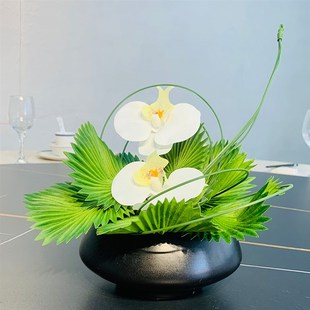 新软装餐桌艺售楼处洽谈桌仿真装饰品酒店样板房客厅