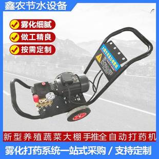 电动高压弥雾打药机农业大棚养殖降温手推式雾化施药机锂电池喷雾