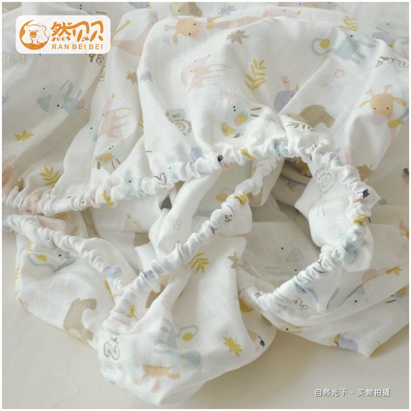 新生婴儿床笠宝宝全棉床单床罩定制婴幼儿童纯棉a类双层纱布床笠,婴童用品,床单,淘宝优惠券,粉丝福利购,淘宝优惠卷