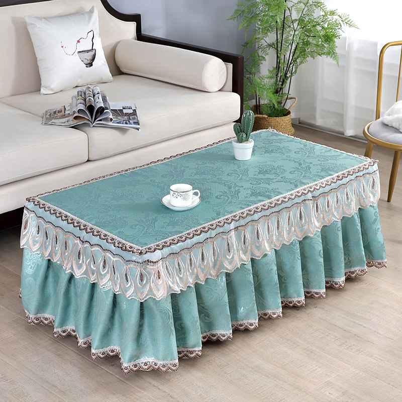 新款茶几罩长方形全包茶几布田园客厅茶几防尘盖巾蕾丝电视柜罩套,居家布艺,桌布,淘宝优惠券,粉丝福利购,淘宝优惠卷