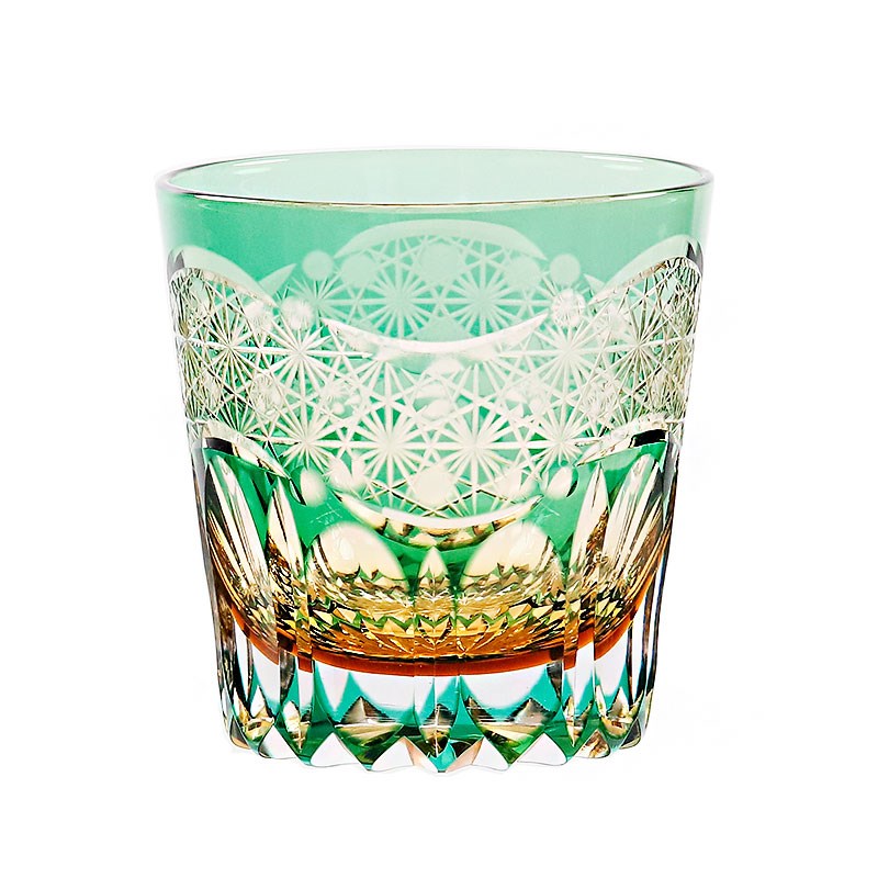 江户切子水晶杯高端礼盒威士忌酒杯精致玻璃杯子送礼专用