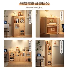 办公室桌面置物架小型简易实木家用儿童书架卧室拐角展示柜收纳盒