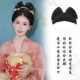 汉服假发包古风一体式 女唐风盘发发型日常垫发包 玉兔发髻头饰古装