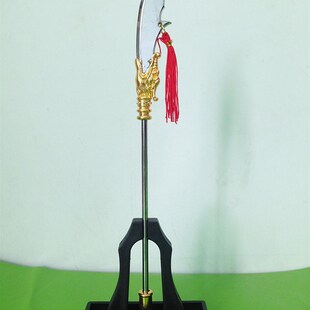 关公像佩刀,迷你关公刀 关羽像佩刀,办公装饰摆件 不锈钢