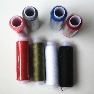 缝纫线24色家用402涤纶衣服缝补线卷家居黑白彩色套装线