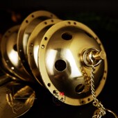 3寸5寸五层铜风铃铜铃铛化五黄二黑鎮宅化擋煞旺气场挂饰风铃家居