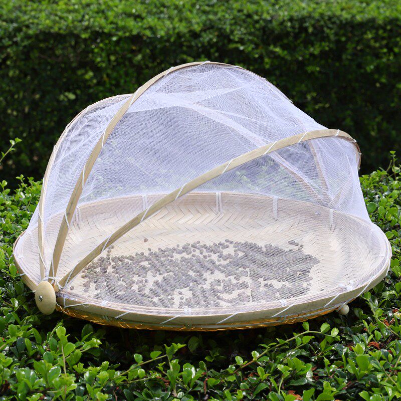 竹编制品农家馒头筐圆簸箕收纳筐防虫带网罩晾晒竹篮竹制品筛子,特色手工艺,竹编/竹雕,淘宝优惠券,粉丝福利购,淘宝优惠卷
