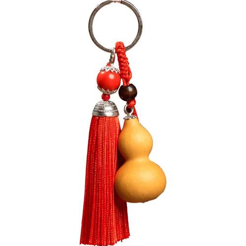 钥匙链小配饰文玩手捻小葫芦钥匙扣流苏穗子挂绳包包饰品葫芦挂件