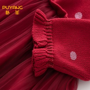 女宝宝秋装春装连衣裙婴儿一周岁礼服生日宴抓周女童长袖公主裙子