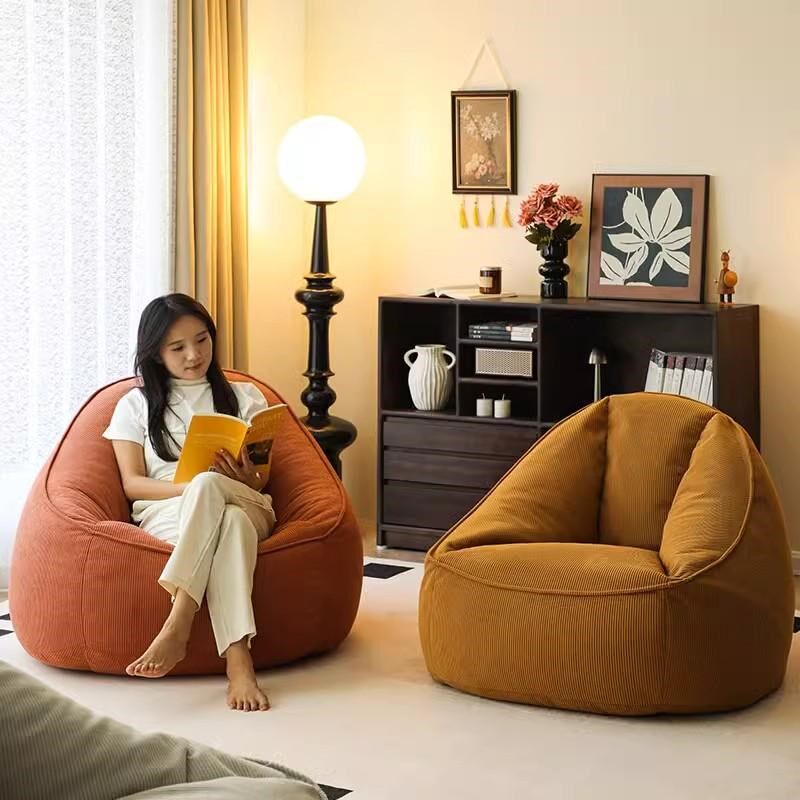 单人懒人沙发复古可躺可睡豆袋卧室小型榻榻米客厅阳台休闲窝窝椅