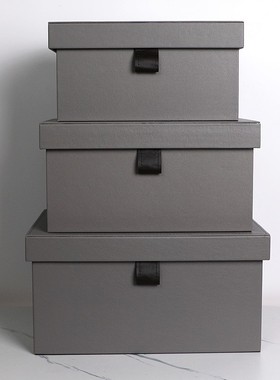 样板房收纳盒箱装饰摆件整理储物皮革衣柜衣帽间展厅陈列软装饰品