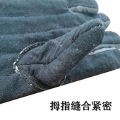 帆布加厚防烫手套隔热手套保暖劳保手套加厚烤箱手套防烫加厚商用