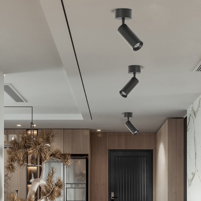 ld孔式明装小o轨道灯度外露象鼻灯家用玄关照画灯,家装灯饰光源,明装射灯,淘宝优惠券,粉丝福利购,淘宝优惠卷