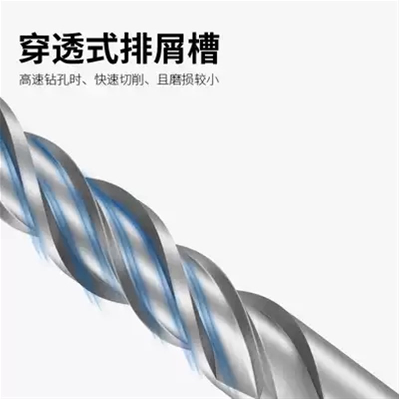 方大王十字钻头头四刃合金电锤钻头方柄冲击钻咀钻钢筋混凝土钻头