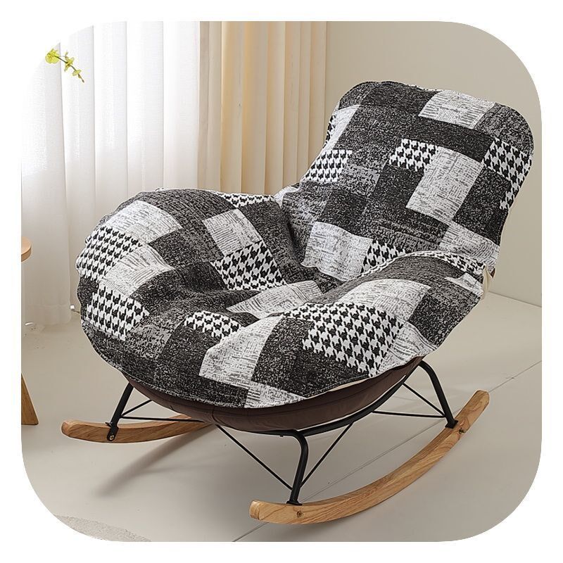 摇摇椅单人沙发垫单个椅子替换套罩盖布摇椅懒人躺椅垫坐垫防滑垫