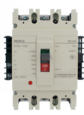 人民电器断路器带分励脱扣加辅助RDM1-125 250 400 630L3340 4340