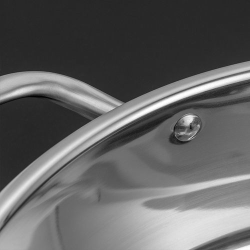 盛客304不锈钢鸳鸯汤锅 不粘无涂层大汤锅 电磁炉燃气炉汤锅30CM