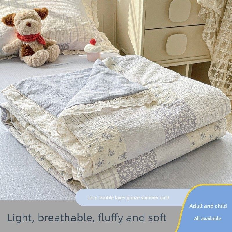 恒源香蕾丝夏日清凉被学生宿舍公主式韩式夏日被可洗清凉空调薄被,床上用品,化纤被,淘宝优惠券,粉丝福利购,淘宝优惠卷