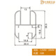 公共铝材五五中方横梁连接件仿钢大卡管铝材