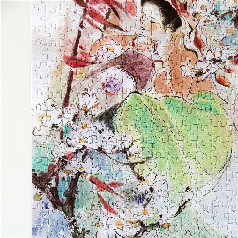 《春眠》拼图-0片-52*8cm月和装饰画拼图心流体验绘画艺术