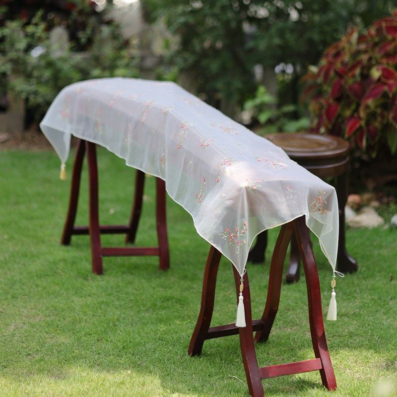 MI EON古筝防尘罩防水刺绣布艺国风典雅仙气高档通用盖布定制