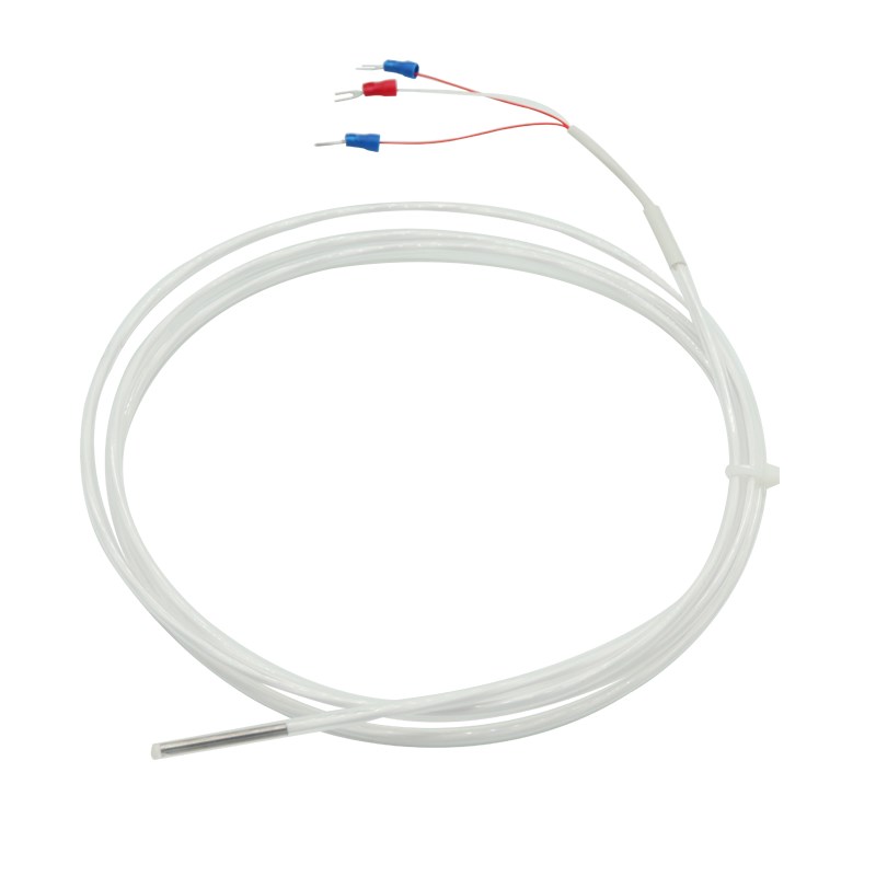 铁氟龙PT1传感器热电阻K型热电偶感温线探头防水防腐耐酸碱型