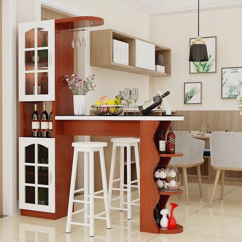 家用吧台桌靠墙隔断玄关酒柜现代客厅柜多功能靠墙吧台桌