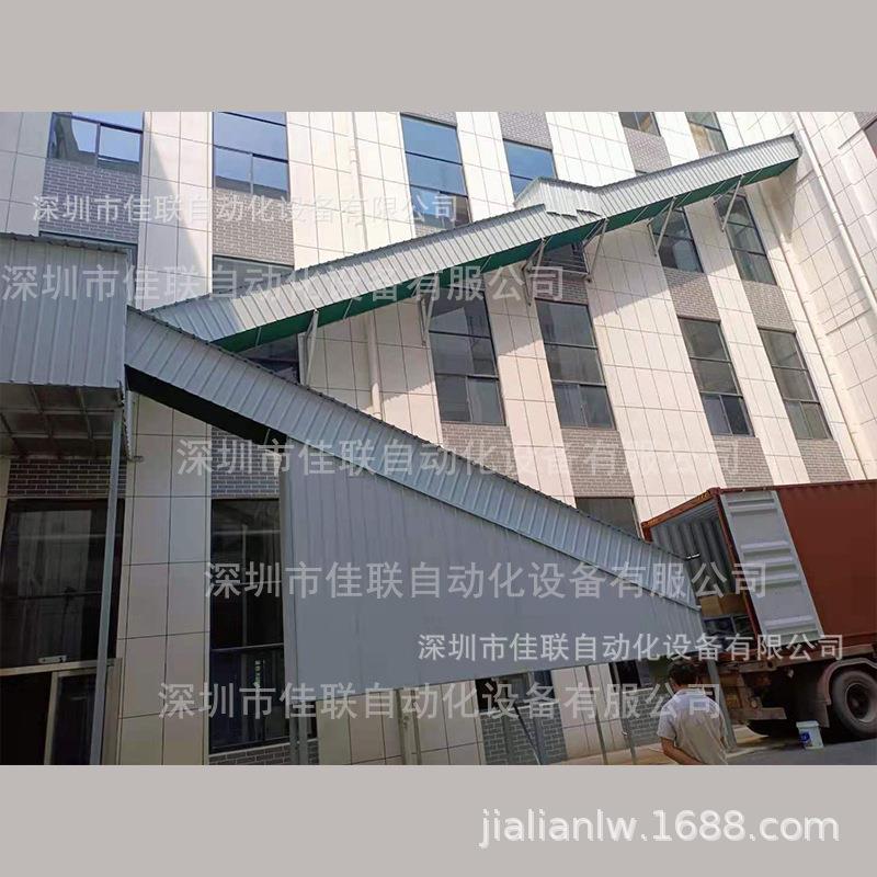 三楼斜坡输送线二楼下货设备传输带自动化流水线