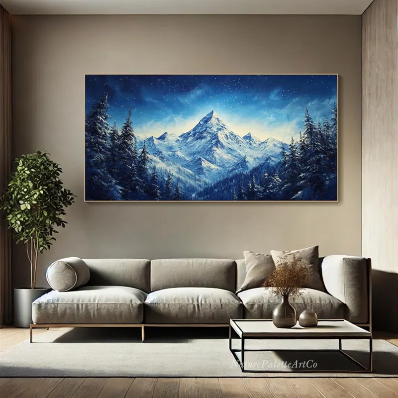 大芬村纯手绘油画中式背有靠山树林风景客厅装饰画办公室书房挂画图片