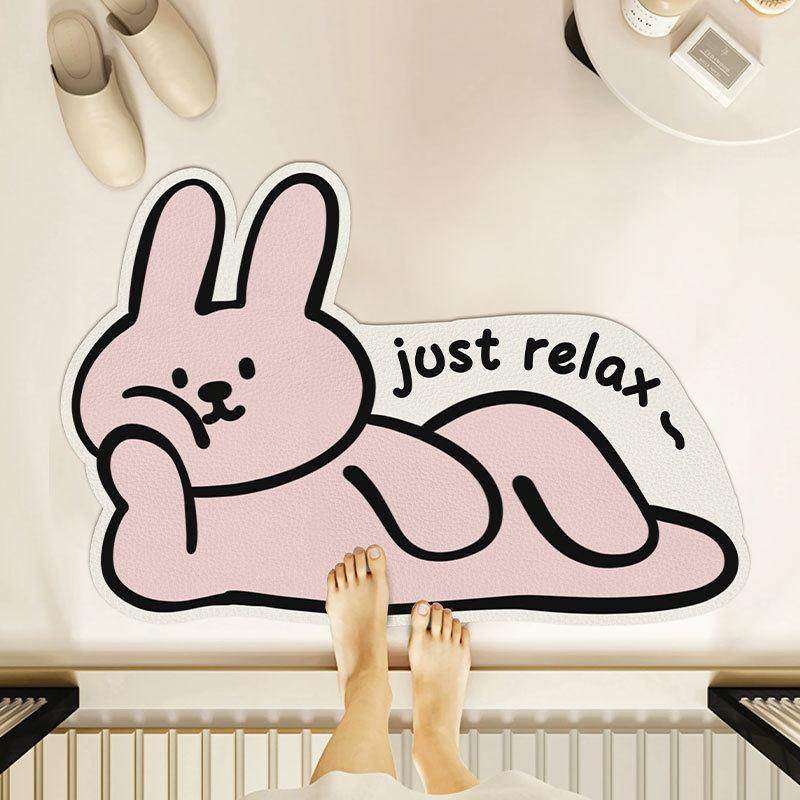 卡通可爱动物浴室防滑垫厕所门口耐脏速干垫卫生间吸水硅藻泥地垫,居家日用,其它,淘宝优惠券,粉丝福利购,淘宝优惠卷