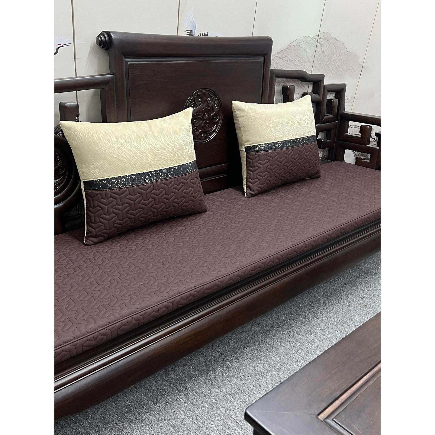 冬夏两用中式红木沙发坐垫防滑实木家具椅子餐桌茶椅四季通用座垫,居家布艺,沙发垫,淘宝优惠券,粉丝福利购,淘宝优惠卷