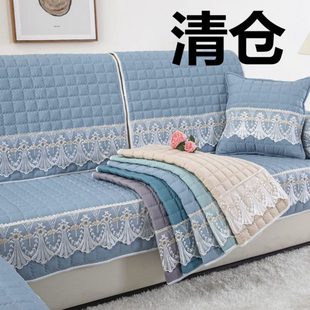 通用布艺防滑坐垫简约现代沙发套全包萬能套沙发罩全盖 沙发垫四季