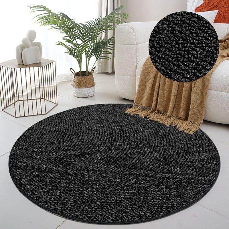大凤梨圈圆形地毯四季通用客厅沙发地垫茶室休闲区书房黑色转椅垫,居家布艺,地毯,淘宝优惠券,粉丝福利购,淘宝优惠卷
