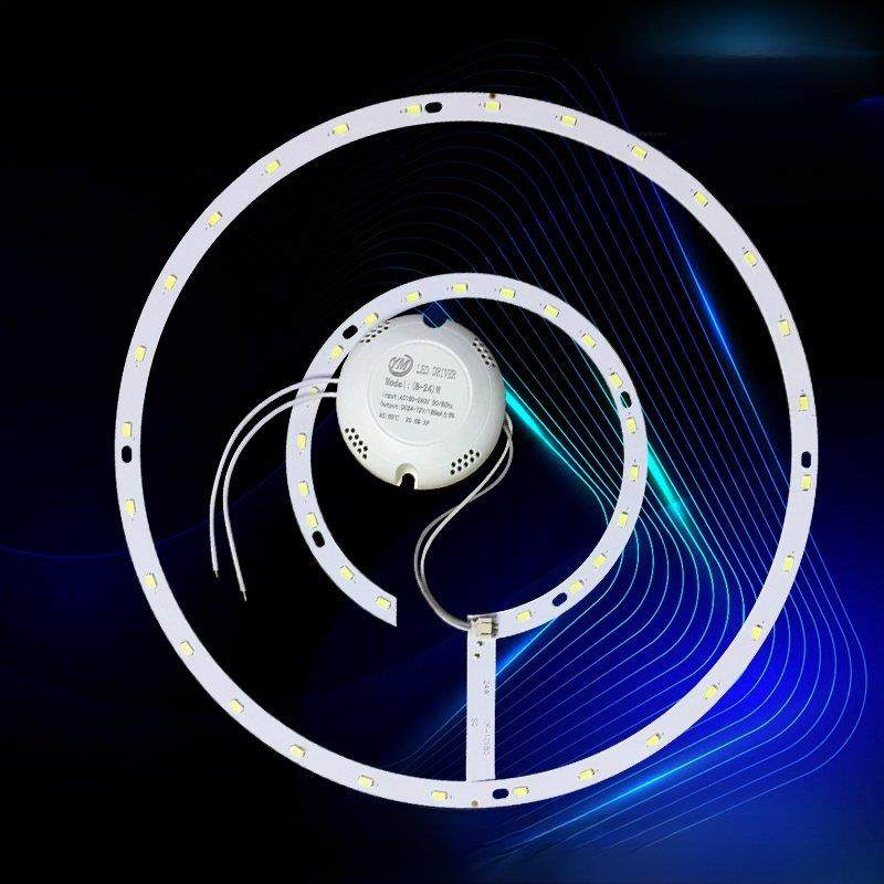 灯芯三色调光18W24W36W吸顶灯改装灯面板圆灯管圆贴片光源,家装灯饰光源,LED灯板,淘宝优惠券,粉丝福利购,淘宝优惠卷