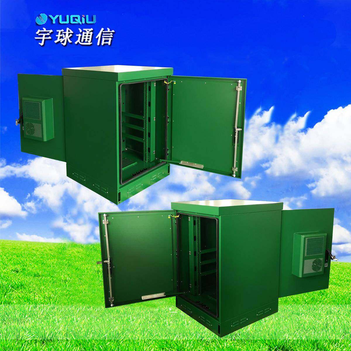 耐55℃的高温的公园设备投放机柜内置500W交流空调和2个散热风扇