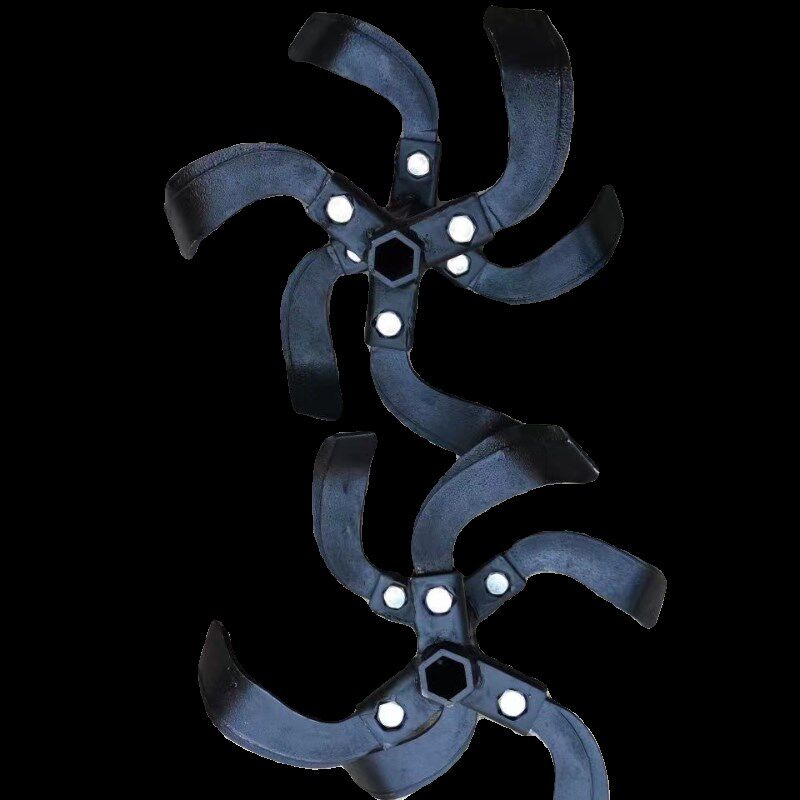 定制款17轴旋耕刀四冲程微耕机深耕刀旋耕刀硬地刀锰钢材质松土刀