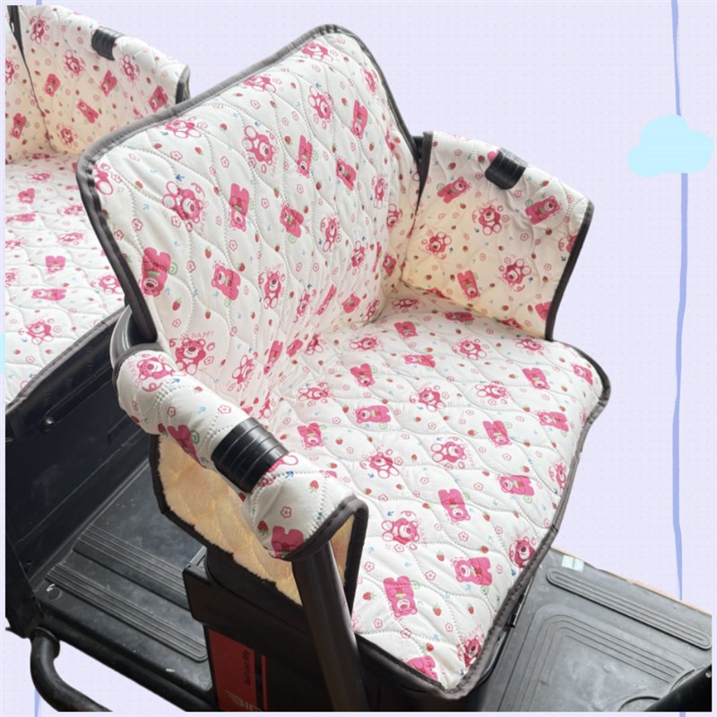 机洗电动三轮车防漏防风坐垫套通用靠背坐垫一体爱玛雅迪台铃新日