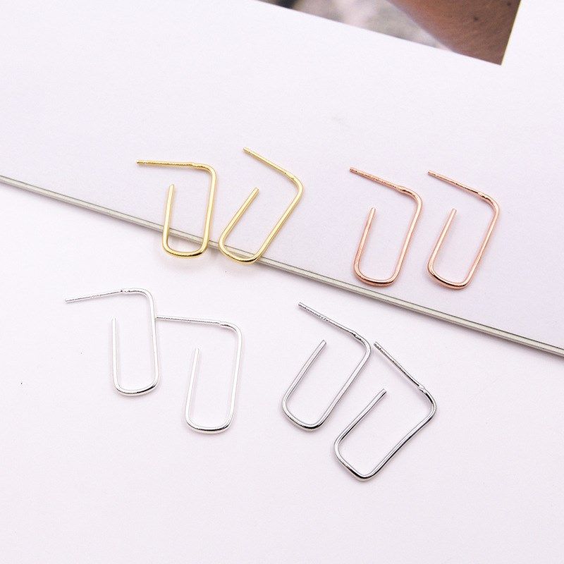 S925纯银U形几何耳钉可穿珠子DIY耳环配件材料长形耳圈耳饰耳挂坠,饰品/流行首饰/时尚饰品新,扣,淘宝优惠券,粉丝福利购,淘宝优惠卷