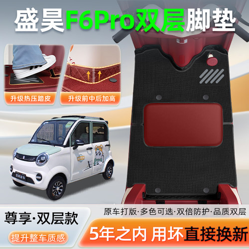 盛昊F6Pro专用电动三轮车脚垫