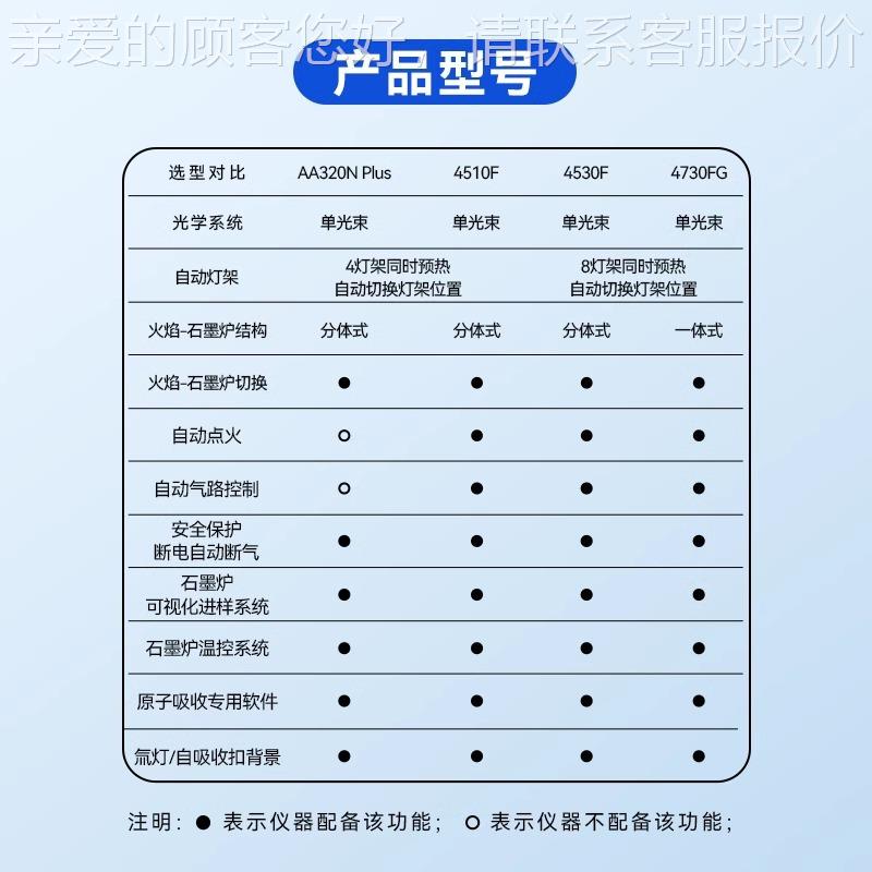 子吸AA320N P3分光光度计AA20N/4510F原/4530F石墨炉火焰重金属检