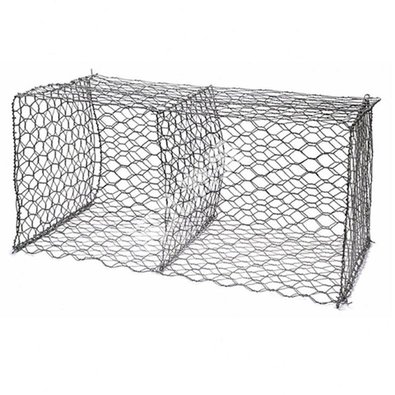 格宾石笼网河道堤坝护坡石笼挡土墙装石头网箱边坡防护铁丝网网孔