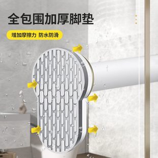 甄选免打孔窗帘杆伸缩罗马杆晾衣杆阳台撑杆多功能飘窗晾晒隔断帘