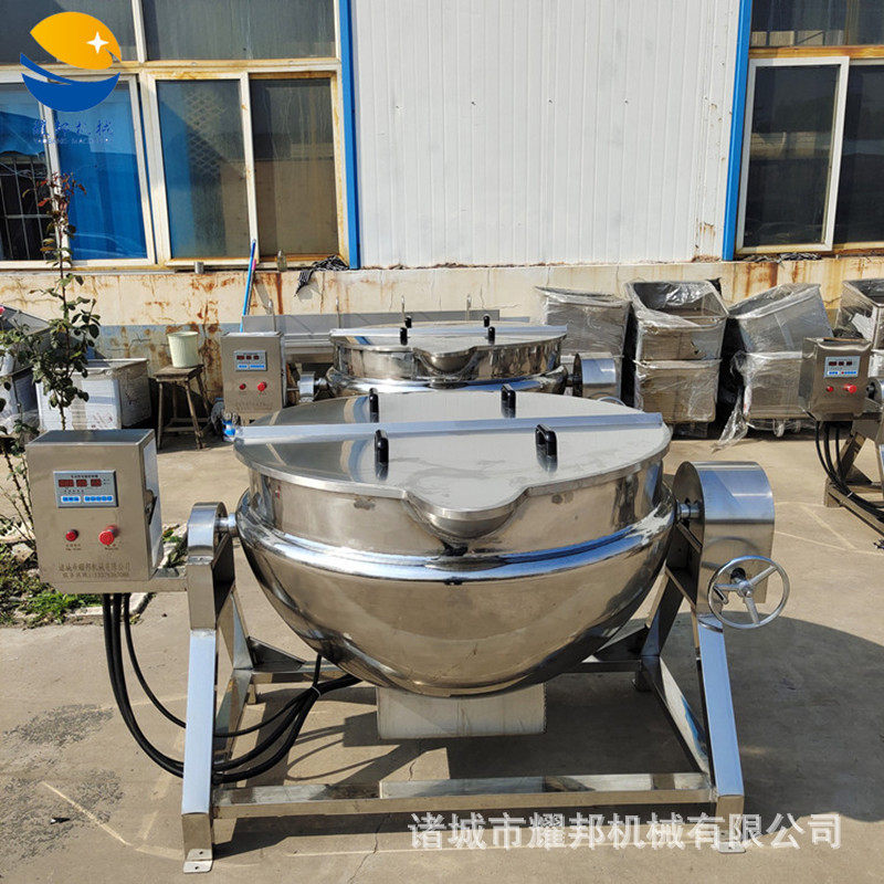 不锈钢大型卤味煮锅 自动煮熟食机器 食品厂成套麻辣鸭脖加工设备